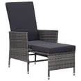 thumbnail image 2 of vidaXL Patio Furniture Set 2 Piece Sofa Chair with Coffee Table Poly Rattan, 2 of 11