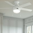 thumbnail image 1 of Restored Hunter Fan 46 inch Contemporary Fresh White Indoor Ceiling Fan with Light Kit and Pull Chain (Refurbished), 1 of 16