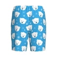 thumbnail image 7 of Daiia Cute Polar Bear Mens Woven Stretch Pajama Short,Short Pajama Pants-4X-Large, 7 of 7