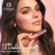 LOreal Paris Lumi Le Liquid Blush, Dewy Bright Pink, 0.33 fl oz