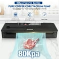 thumbnail image 5 of NOKINS 8-in-1 Food Vacuum Sealer Machine, Black, with Stainless Steel Surface and Detachable Drip Tray, 5 of 12