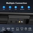 thumbnail image 2 of Sound Bar for TV, 60W Soundbar TV Speakers, 2.1 ch Home Theater with Subwoofer Boost, 3 Equalizer Modes, Soundbar for TV/PC/Gaming/Projectors, Bluetooth, OPT, COX, USB & AUX Wall Mountable, 2 of 8