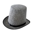 thumbnail image 4 of GUOOL Top Hat Comfortable Creative Gift Costume Accessory for Stage Show Roles Playing Gray, 4 of 8
