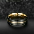 thumbnail image 5 of 8mm Double-color Plating Titanium Steel Wedding Band Men Engagement Ring Sz 7-12, 5 of 9