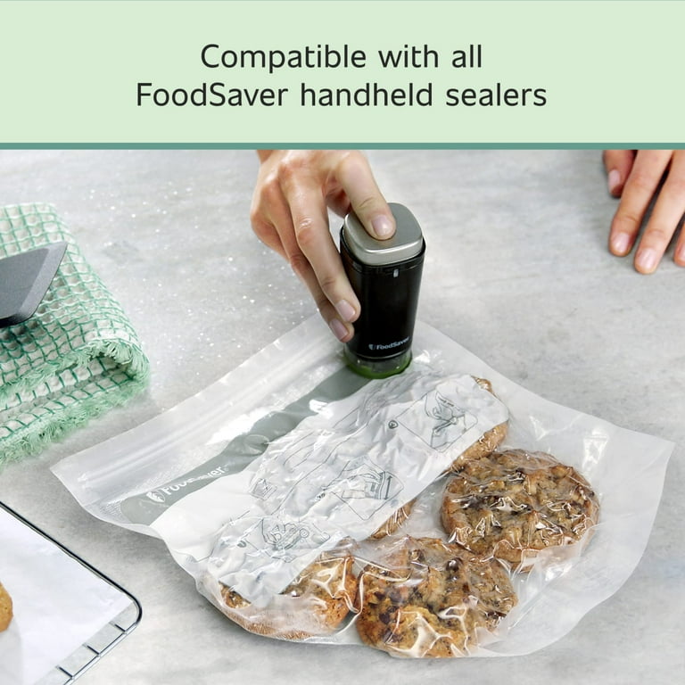 FoodSaver Vacuum Seal Zipper Bags, 1 Quart, 18 Count, Resealable
