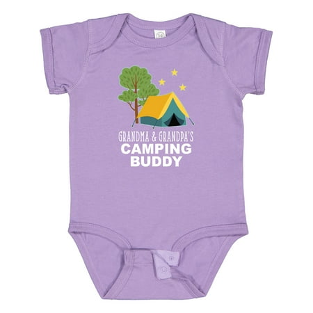 

Inktastic Grandma and Grandpa Camping Buddy Gift Baby Boy or Baby Girl Bodysuit