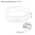 thumbnail image 2 of Unique Bargains Flexible Ruler 12 Inch 0.5mm Scale PET Plastic Covered Thickened Film Straight Ruler, 2 of 6