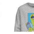 thumbnail image 5 of Nickelodeon Mens Long Sleeve Shirt - #TBT Mens 1990's Clothing - Rugrats, Hey Arnold, Rocko's Modern Life (Reptar Grey, XX-Large), 5 of 7