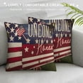 thumbnail image 3 of Qinduosi Car Throw Pillow Covers, h of July Patriotic USA Flag Cushion Case for Sofa Couch of White, 3 of 5