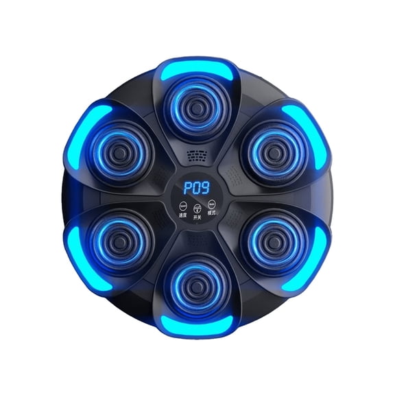 Music Boxing Machine for Adults,Smart Boxing Training Machine,Wall Target Punching Workout ,Reflex Training Suitable for Home,Office,Gym,Fun Fitness Equipment Black