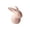 A, variant on Costeam Easter Bunny Ceramic Q Version Figurine Simple Cute Decorative Craft For Home Desktop