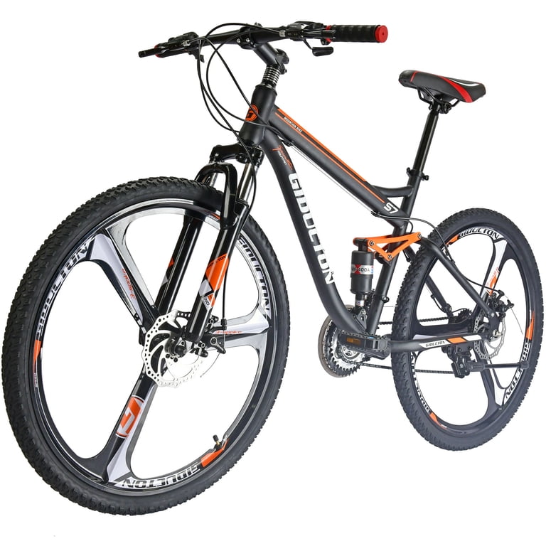 Eurobike S7 27.5-Inch Full Suspension Mountain Bike, 21-Speed 