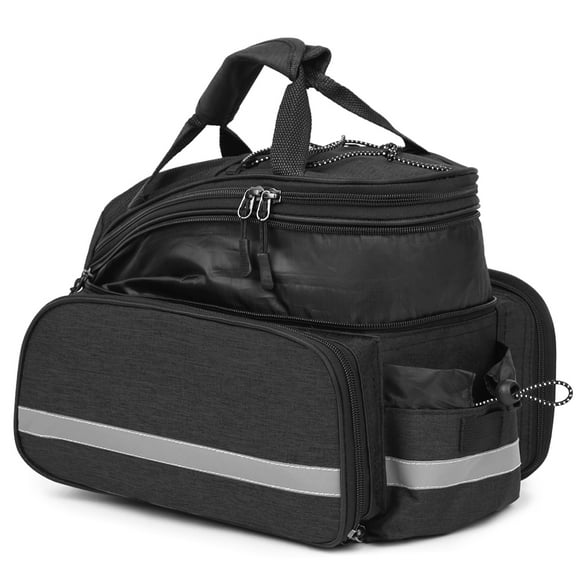 Amdohai Bicycle Rear Seat Bag Multifunction Expandable Waterproof MTB Bicycle Pannier Bag Bike Rack Bag With Rain Cover