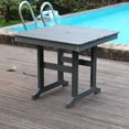 thumbnail image 2 of S-HOME Patio Dining Table with Umbrella Hole, Perfect for Outdoor Dining in Your Yard or Lawn Area, 2 of 9