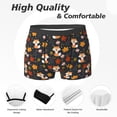 thumbnail image 2 of Men's Boxer Briefs, Autumn Fox Soft Comfy Mens Underwear Boxer Briefs Breathable With Widen Waist, 2 of 7