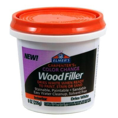 Elmer's Carpenter's Color Change Wood Filler, 8 oz., White