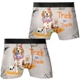 thumbnail image 3 of Trick or Treat Beagle Funny Mummy Cosplay Pumpkin Candy Basket All Over Print Boxer Briefs Underwear for Men Dad Beagles Dog Lover Gifts Idea - 12016, 3 of 6