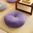 thumbnail image 3 of 15.75 Inch Round Seat Cushion - Super Thick Tufted Floor Pillow with Linen Cover - Japanese Style Tatami Meditation Yoga Cushion for Indoor Outdoor Use - Reading Chair Pad Large Sitting Mat, 3 of 3