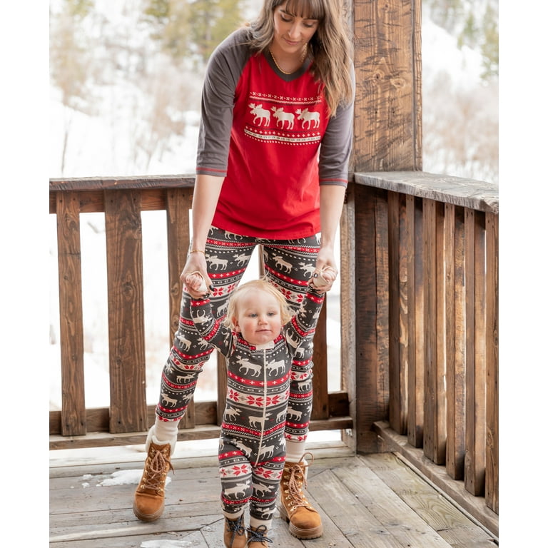 Cabin Fair Isle Women's Leggings and Tees, Pajama Separates, Cozy  Loungewear for Women, Christmas (Large)