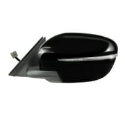 68140N - Fit System Driver Side Mirror for 14-19 Nissan Rogue US built, 17-19 Japan/ Korea built, 17-18 Hybrid. textured black w/PTM cover, w/turn signal, foldaway, w/o camera, no Sport/ Select S