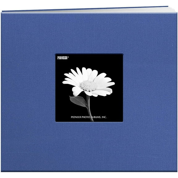 Pioneer Book Cloth Cover Post Bound Album 8"X8"-Sky Blue