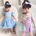 thumbnail image 2 of Niños Cenicienta Cosplay Vestido Princesa Vestido Sirenita Blancanieves Lolita Vestido Recién Nacido Cosplay Ropa 3-18 Meses zhangyuxiang unisex, 2 of 2