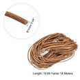 thumbnail image 2 of 20 Yards 1mm Round Leather Cord Lacing Strings for DIY Crafts Pure Brown, 2 of 6