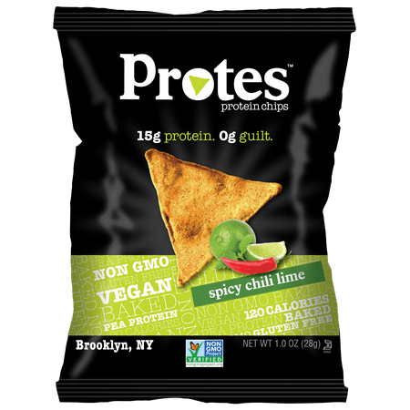 Protes Spicy Chili Lime Protein Chips 1 oz Bags - Pack of 12