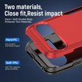 thumbnail image 2 of KOMI Designed for Google Pixel 9 Pro, Military Grade Drop-Proof Shockproof Anti-Scratch Case,Slim Fit Strong and Durable Phone Protection Cover for Google Pixel 9 Pro, Red+Black, 2 of 5