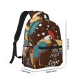 thumbnail image 2 of Rateoe Rooster And Chicken Pattern Durable Student Backpack Laptop Bag- Ergonomic Design, Waterproof Twill Fabric - Ideal for School, Travel, and Outdoor Activities, 2 of 6