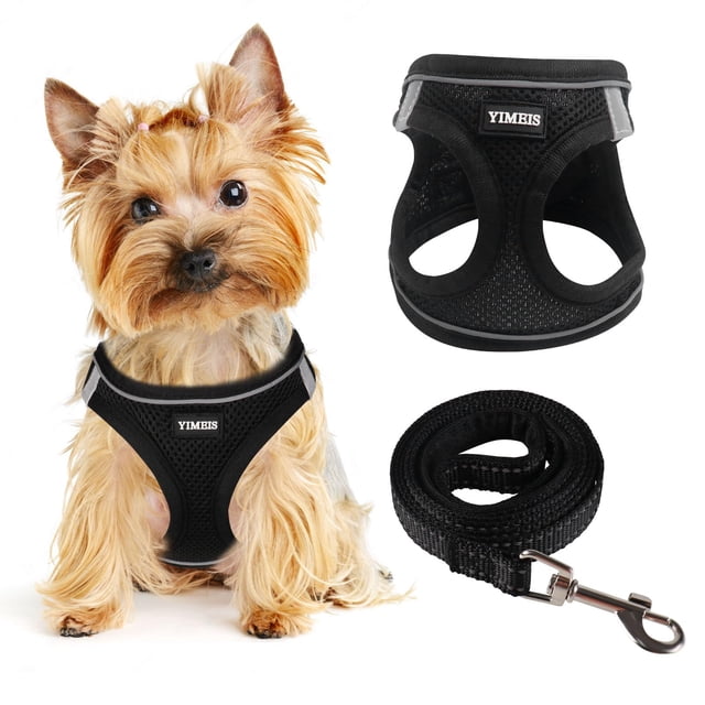 Juego de arneses para perros YIMEIS Honeycomb Grid Reflective XS-S-M negro