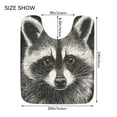 thumbnail image 5 of 2 Piece Soft Bathroom Rug Set An Adorable Raccoon Bath Mat and U-Shaped Toilet Contour Rug (16"x24"+20"x24"), 5 of 9