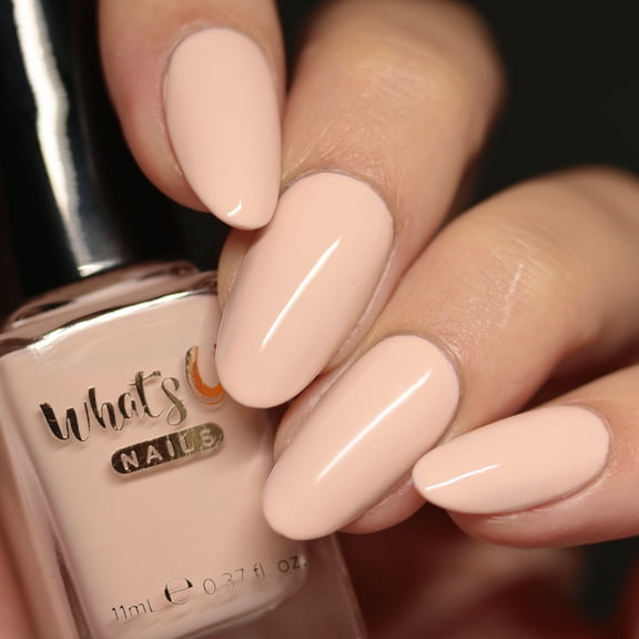 Whats Up Nails - Vanilla Peach Regular Polish (Peach Creme) 12 Free Cruelty Free Vegan