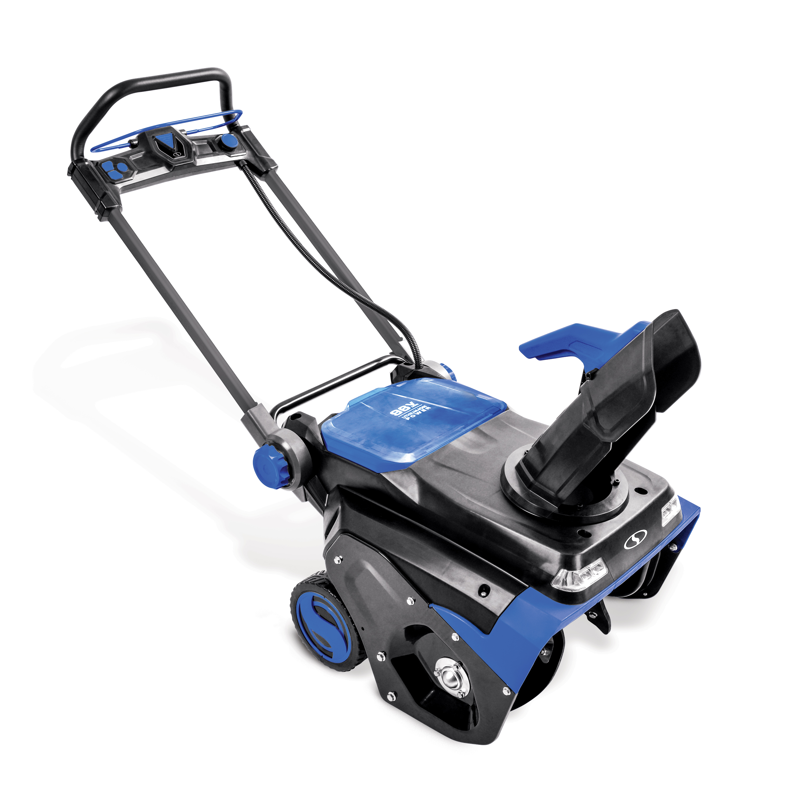 Snow Joe 96V 21-inch Brushless Single-Stage Cordless Snow Blower, 4 x 12.0-Ah Batteries & 2 x Chargers - image 4 of 7