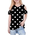 thumbnail image 1 of Zpanxa T-Shirts pour Tout-Petites Fille Imprimé Décontracté Manches Courtes Col Rond Haut Mode avec Coton 5 Ans, 1 of 7