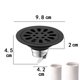thumbnail image 3 of 1pc Shower Floor Drain Backflow Preventer Stainless Steel Floor Drain Bathroom Insect Proof Anti-odor Sewer Drainage Cover, 3 of 7