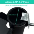 thumbnail image 2 of Soporte metálico Yaoeruqi para sombrillas de patio, ajuste ajustable, 2 of 6