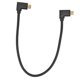 thumbnail image 1 of Cable de datos tipo C macho a macho de 90 grados, cable de extensión chapado en oro de 10Gbps con punta, 1 of 8