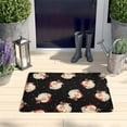 thumbnail image 2 of Black Christmas Santa Pattern Flannel Non Slip Door Rugs,Washable Door Mats Indoor,Decorative Door Mats,Dirt-Resistant and Absorbent Doormat for Entrance,Bedroom,Kitchen,Bathroom,23.5x16in(60x40cm), 2 of 5