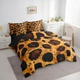 thumbnail image 3 of Castle Fairy Leopard Print Bedding Comforter Set,Cheetah Print King Bedding Sets, 3 of 8