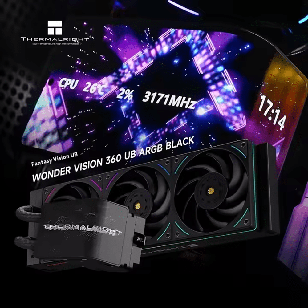 Thermalright Wonder Vision 360 UB Argb BLACK Curved Screen Water