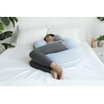 PharMeDoc Pregnancy Pillow, CShaped Full Body Pillow Jersey Cover