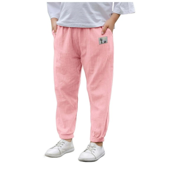 Sweat Pants For Girls Kids Toddler Baby Boy Girl Pants 3 Pack Solid Color Sweatpants Jogger Athletic Trousers Casual Multipacks Fall Bottoms