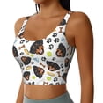 thumbnail image 2 of Fotbe Rottweiler Sujetador Deportivo Largo sin Aros para Mujer con Almohadillas y Soporte Medio, Transpirable y Absorbente, Camiseta Tipo Chaleco o Tank Top-XX-Large, 2 of 8