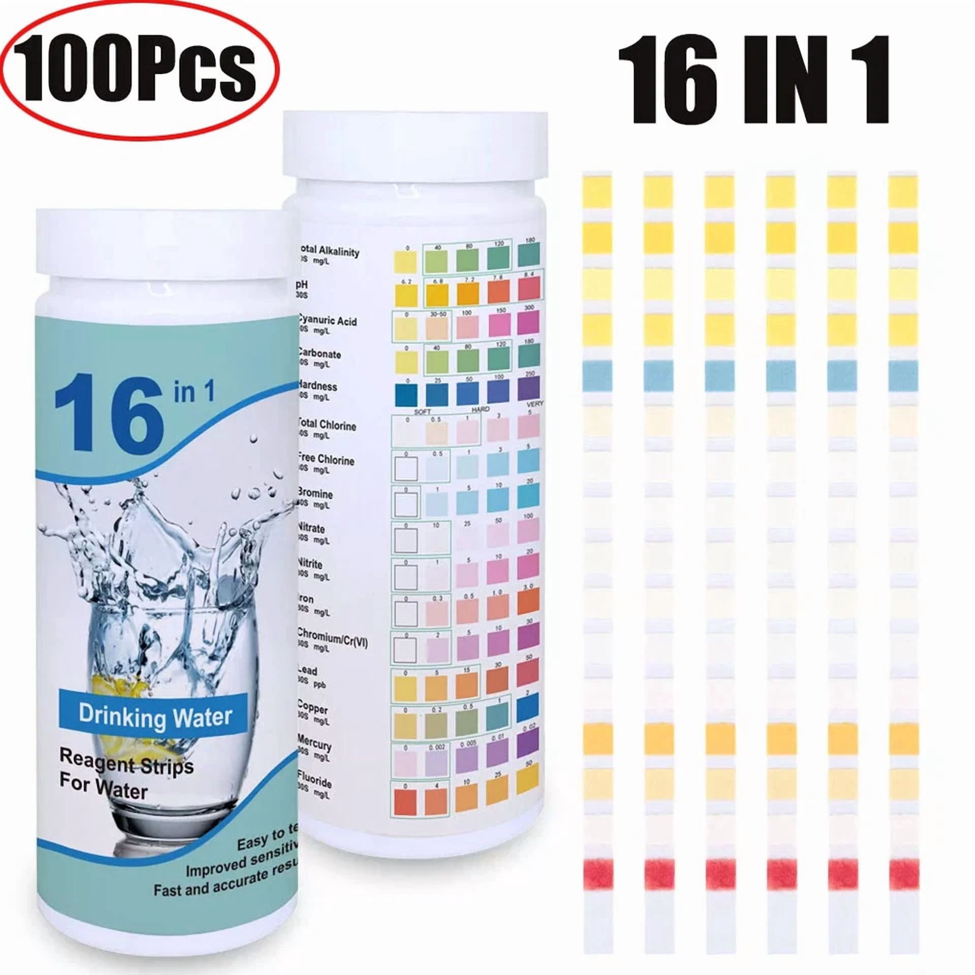 CRESTIN- 6 In 1 Drinking Water Test Kit Strips 7 In 1 Home Water Quality Test For Tap Us