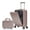 Champagne + ABS, variant on LANKANG Hard Surface Two In One Travel Bag Collection Quick Access Front Compartment Smooth Glide Casters