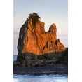 thumbnail image 2 of Flaherty, Dennis 23x32 White Modern Wood Framed Museum Art Print Titled - Japan, Wakagama  Hashiguiiwa Rocks at sunset, 2 of 4