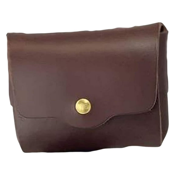 Hunter Buscadero Belt Slide Accessory Pouch Leather Brown