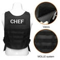 thumbnail image 6 of Tactical Apron for Outdoor Barbecue with 2 Large Pouches and 3 Smaller Pouches Removable Velcro Patch Adjustable Side Strap for the Perfect Fit, 6 of 7