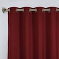thumbnail image 2 of Superior Blackout Solid Light Filtering Grommet Curtain Panel Set, 42"X 63", Sangria, 2 of 9